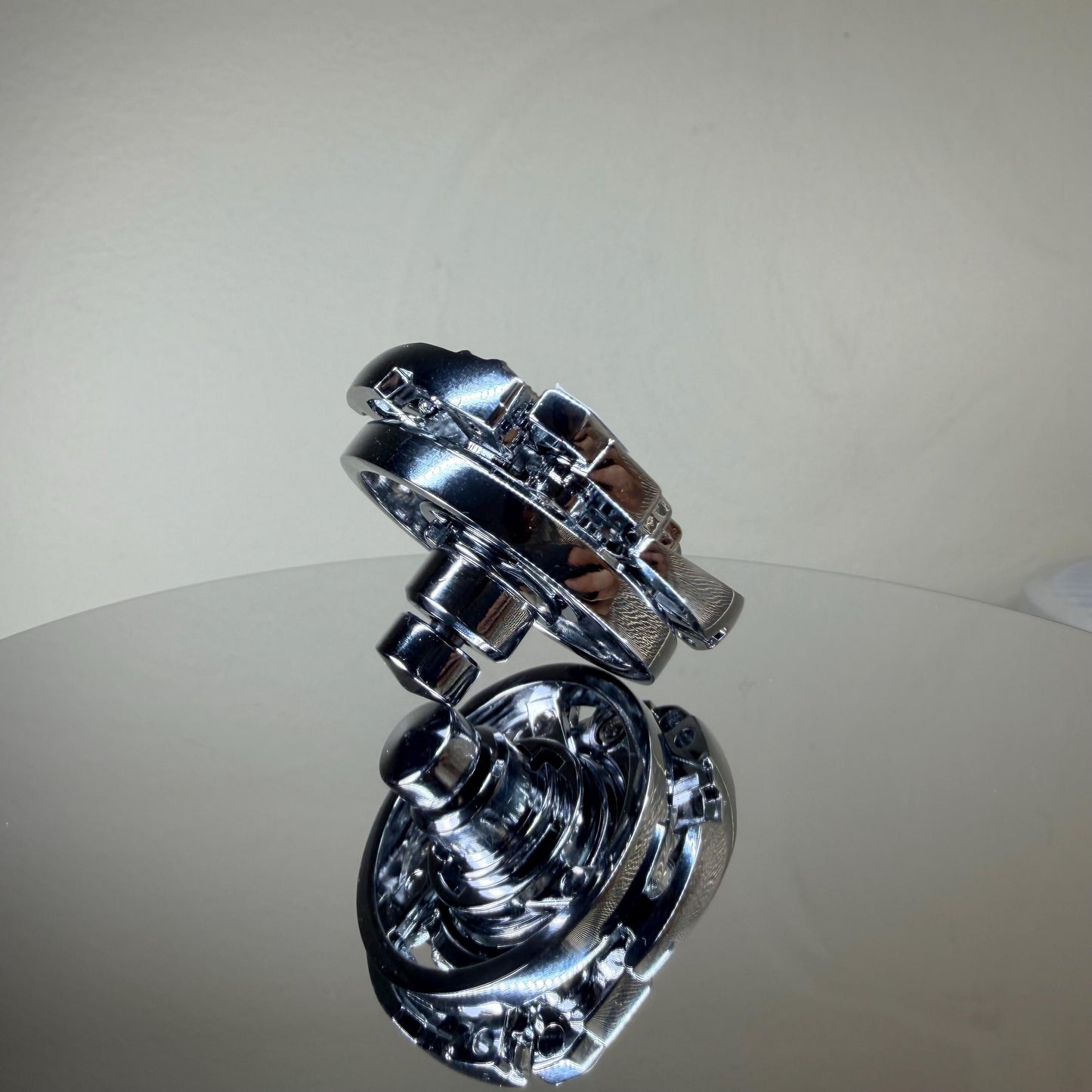 Full Metal Beyblade Wolborg MS - HMS Repro (Zinc+Chrome plated)