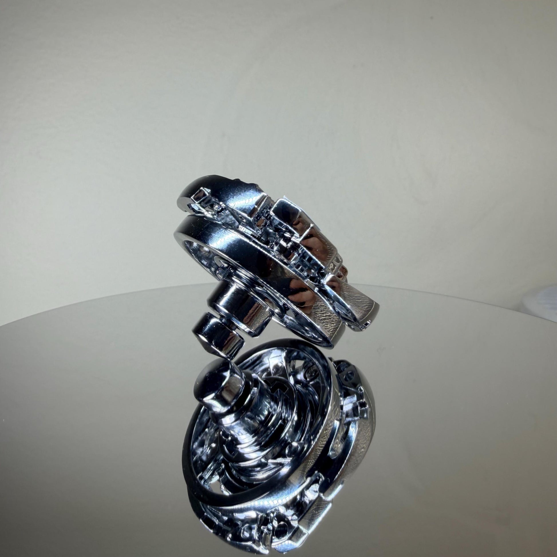 Full Metal Beyblade Wolborg MS - HMS Repro (Zinc+Chrome plated)