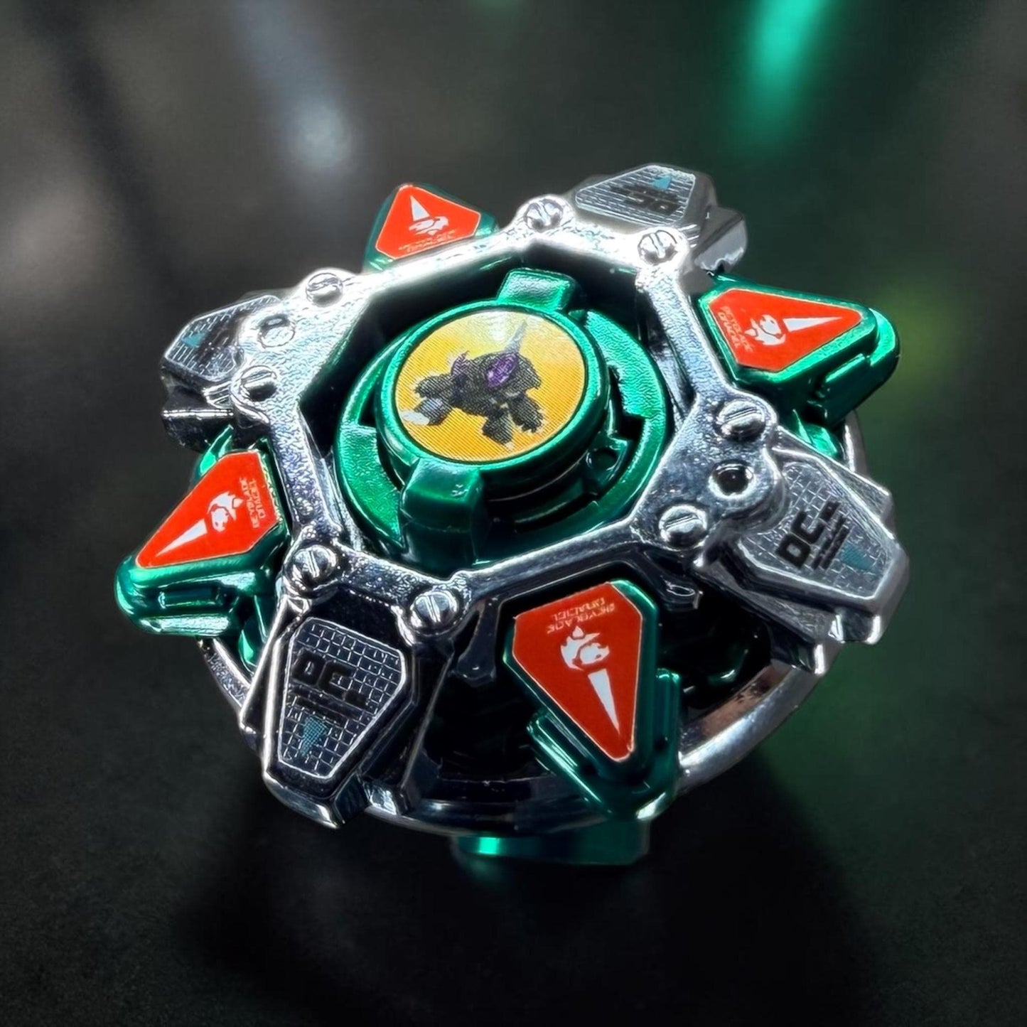 Full Metal Beyblade Draciel MS - HMS Repro (Zinc+Chrome plated)
