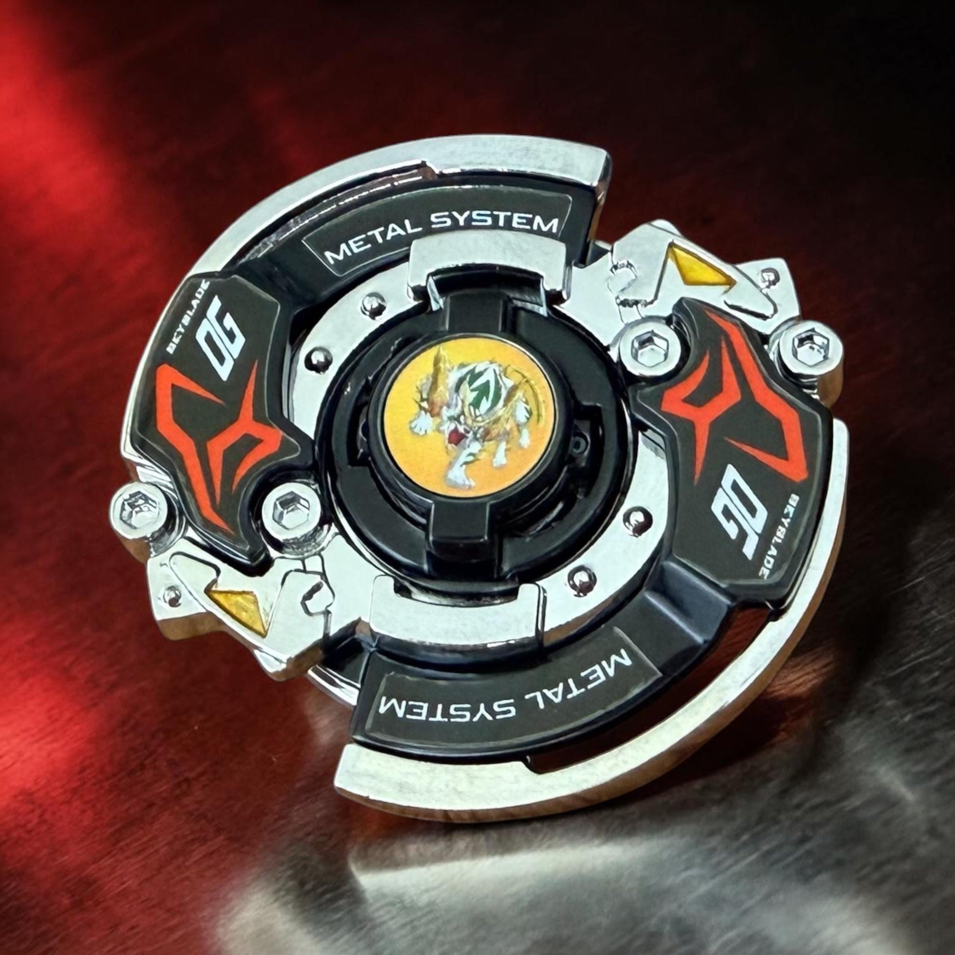 Full Metal Beyblade Driger MS - HMS Repro (Zinc+Chrome plated)