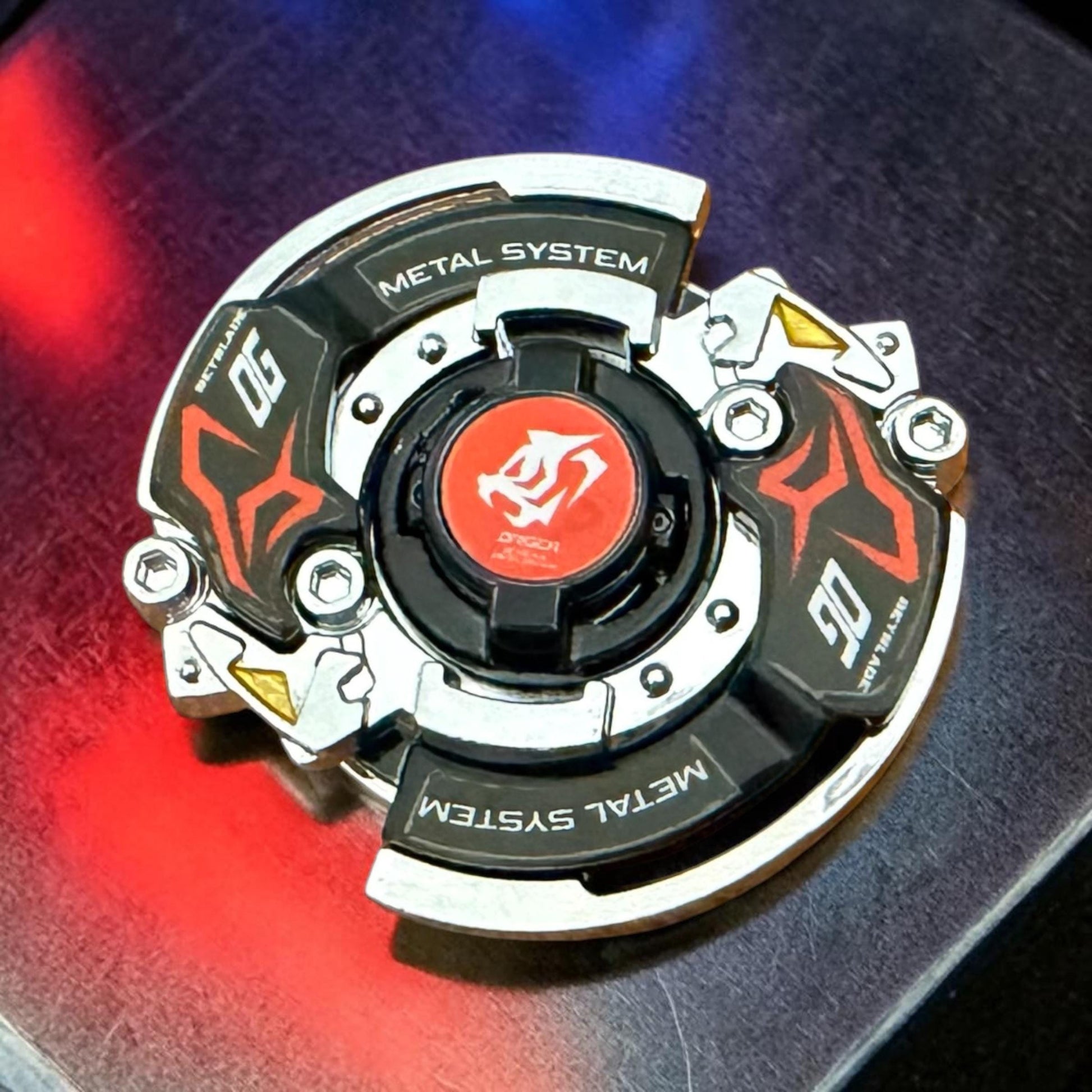 Full Metal Beyblade Driger MS - HMS Repro (Zinc+Chrome plated)