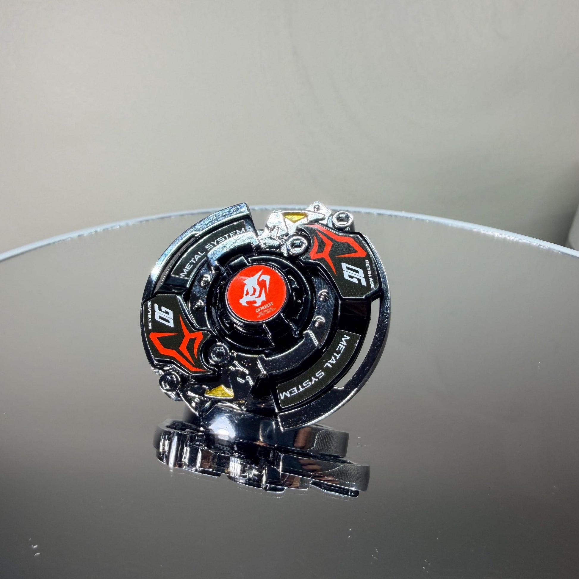 Full Metal Beyblade Driger MS - HMS Repro (Zinc+Chrome plated)