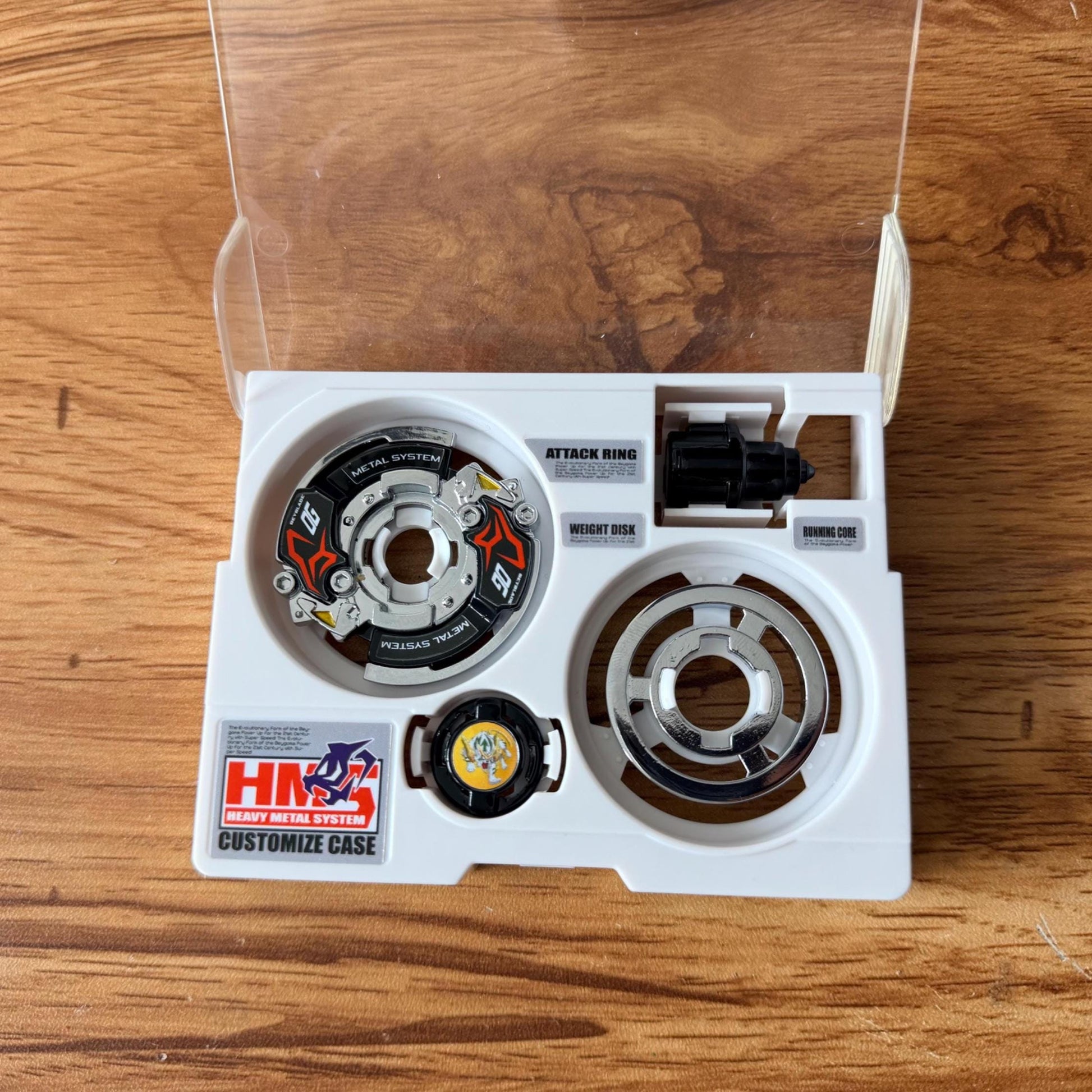 Full Metal Beyblade Driger MS - HMS Repro (Zinc+Chrome plated)
