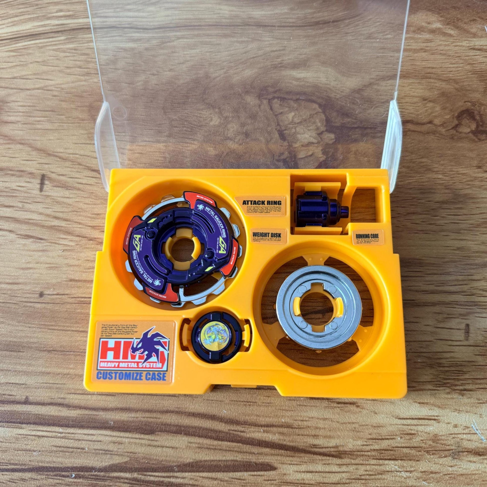 Full Metal Beyblade Gaia Dragoon MS - HMS Repro (Zinc+Chrome plated)