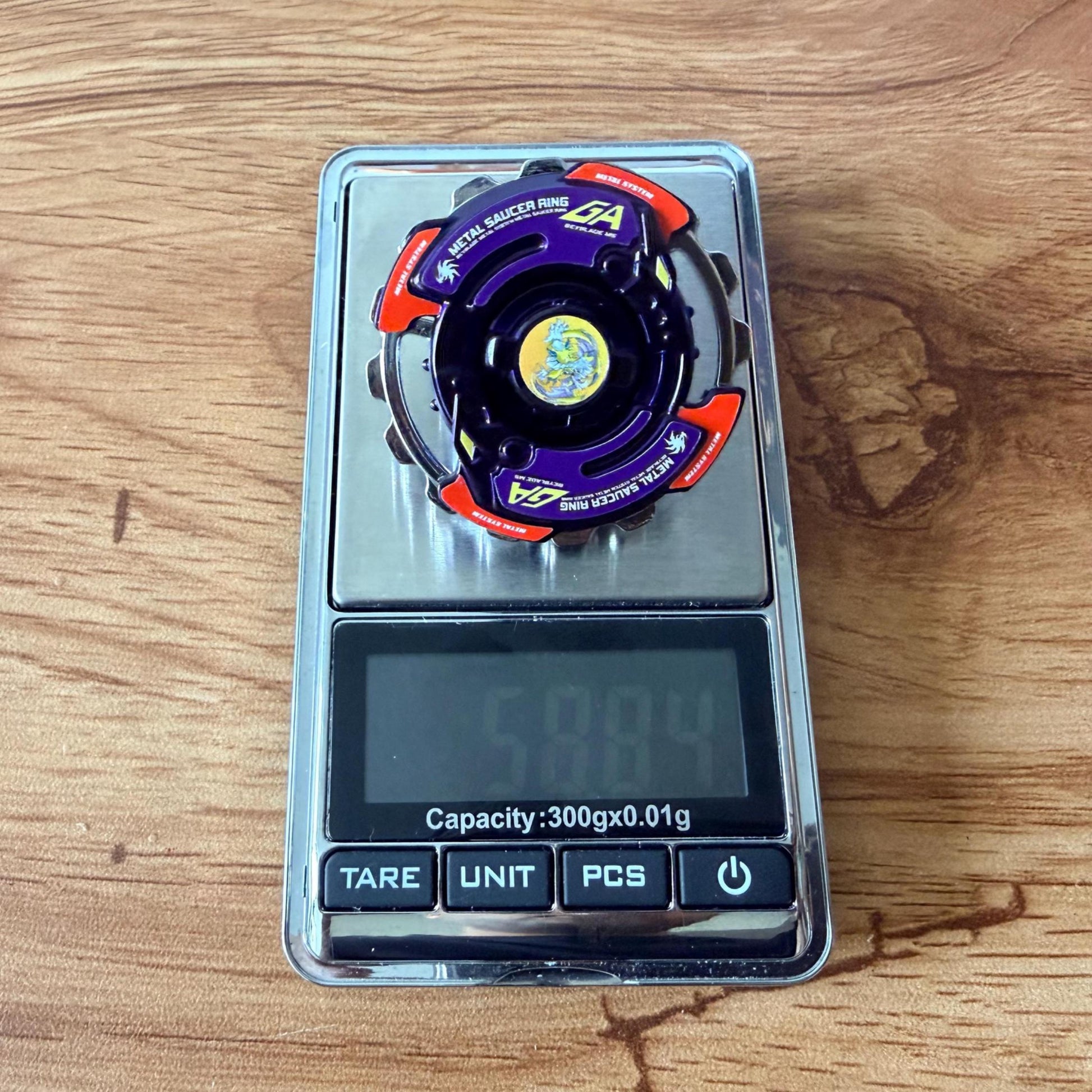 Full Metal Beyblade Gaia Dragoon MS - HMS Repro (Zinc+Chrome plated)