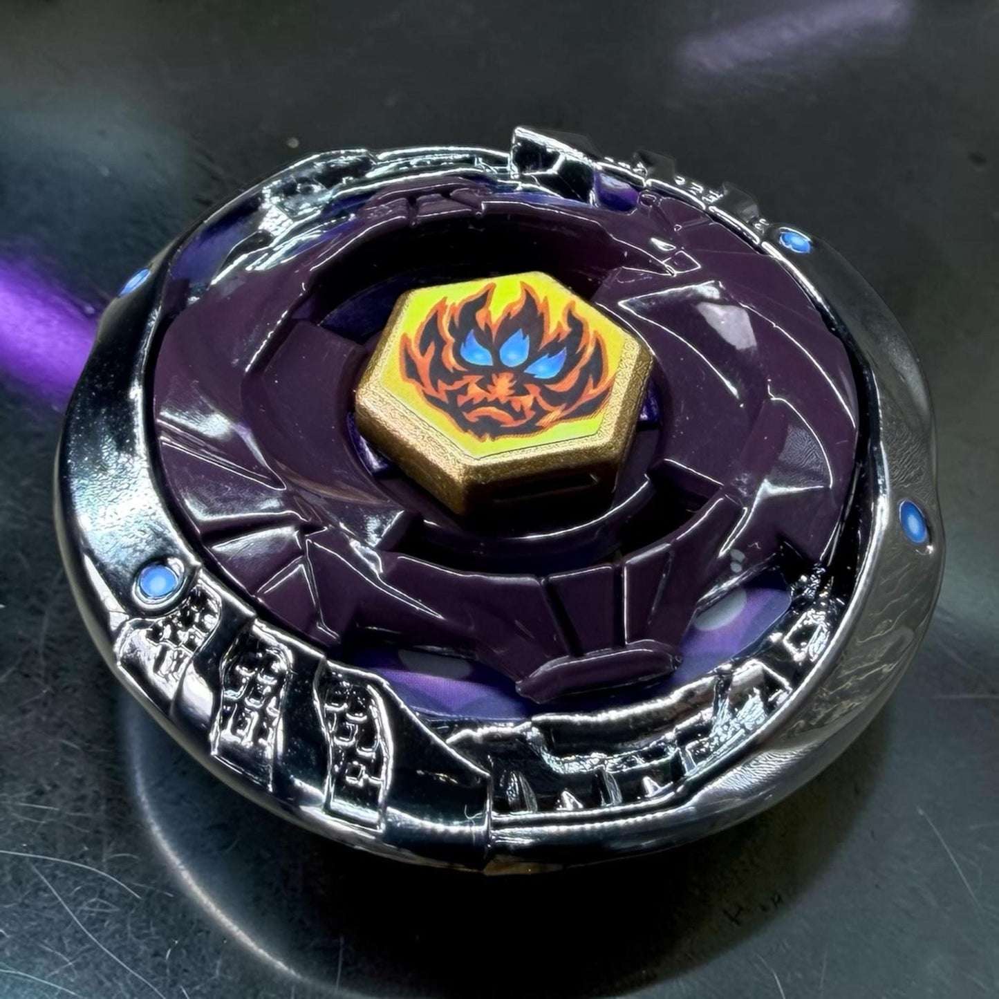 FULL METAL Beyblade Phantom Orion B:D (Zinc+Chrome Plated) (Metal Fight)