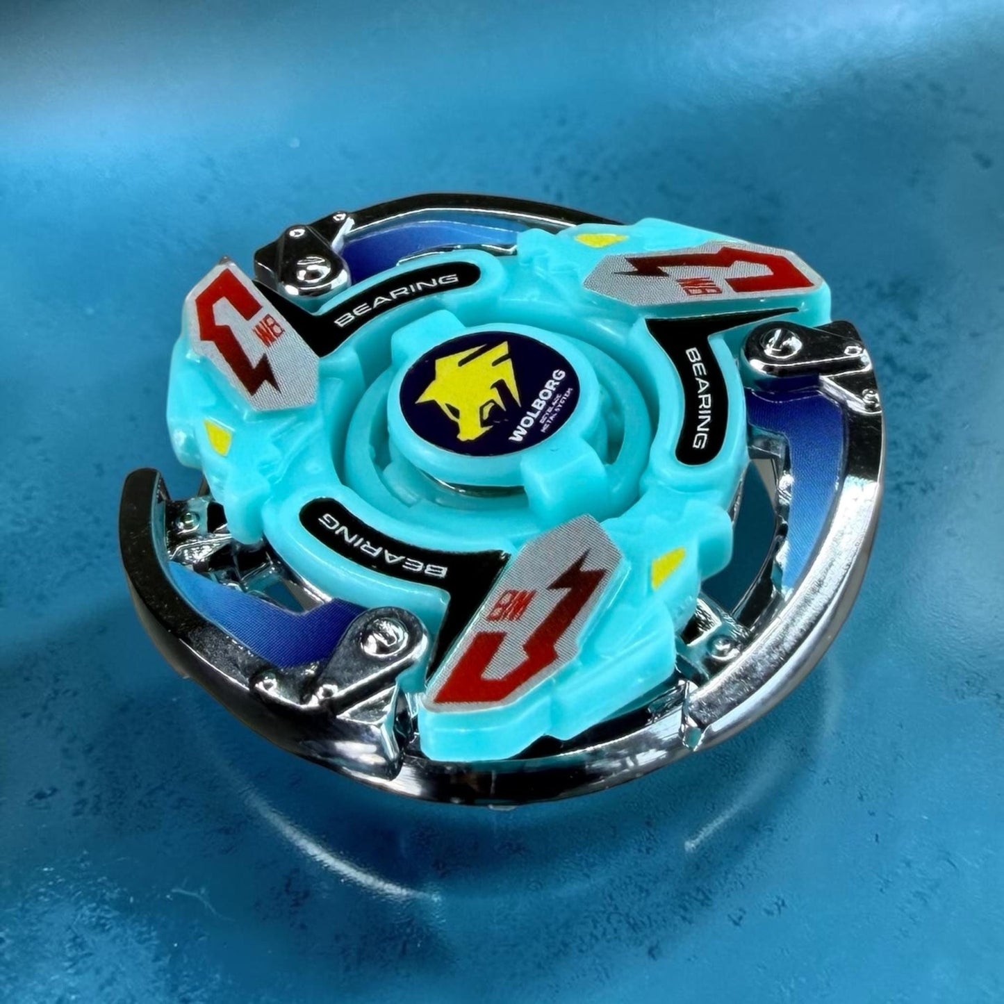Beyblade Wolborg MS - HMS Repro (Zinc+Chrome plated)