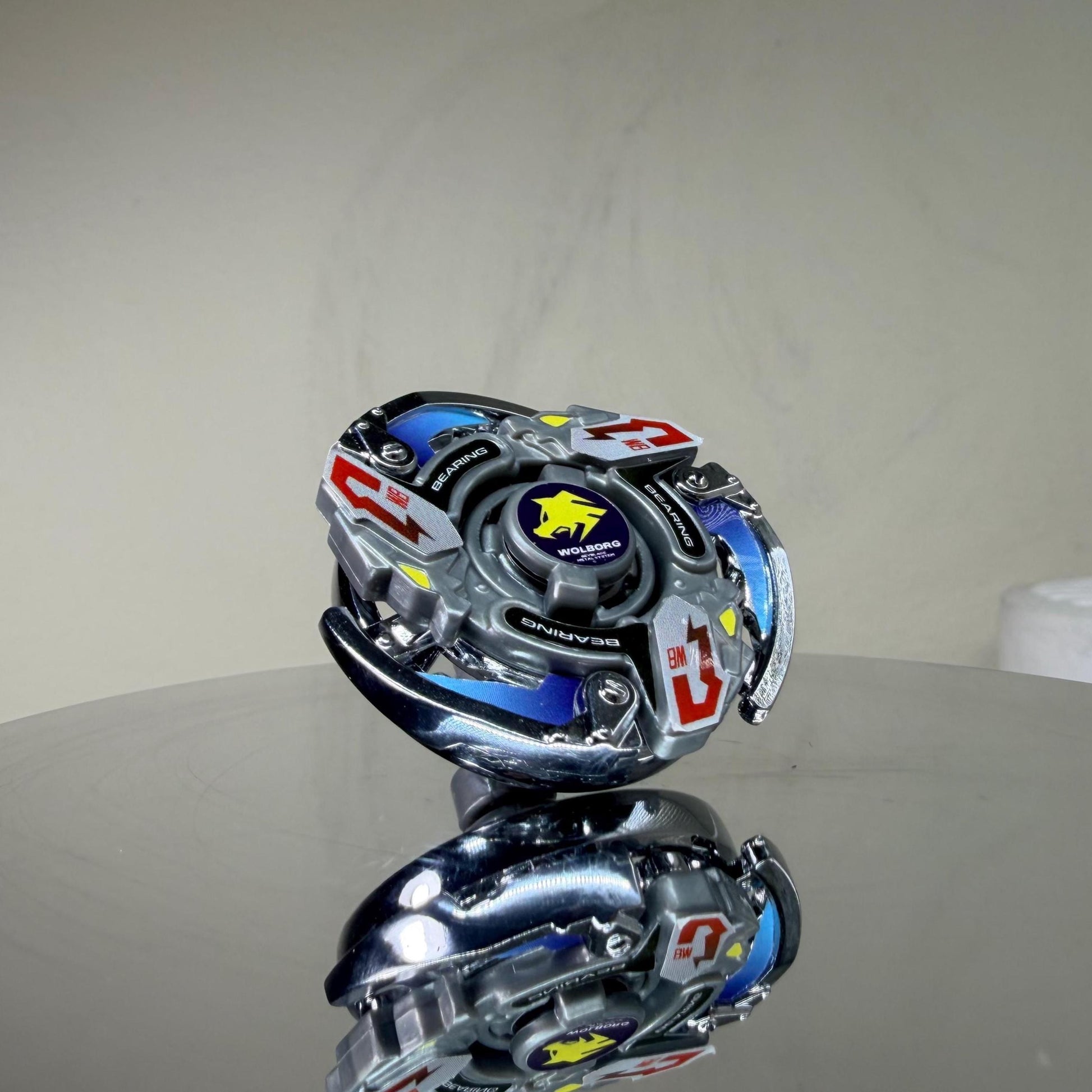 Beyblade Wolborg MS - HMS Repro (Zinc+Chrome plated)