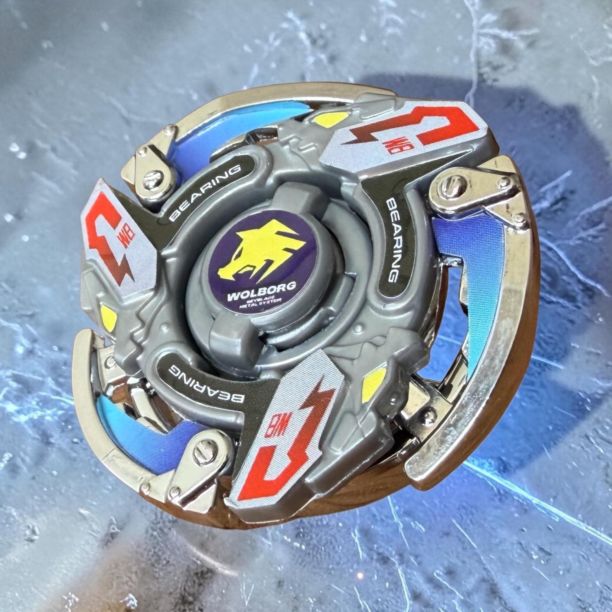 Beyblade Wolborg MS - HMS Repro (Zinc+Chrome plated)