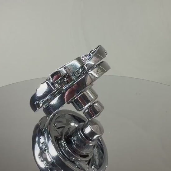 Full Metal Beyblade Wolborg MS - HMS Repro (Zinc+Chrome plated)