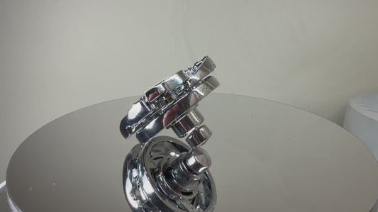 Full Metal Beyblade Wolborg MS - HMS Repro (Zinc+Chrome plated)