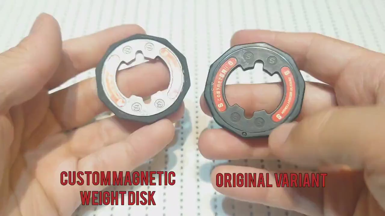 Beyblade CUSTOM Magnetic weight disk (Rubber & Stainless steel)