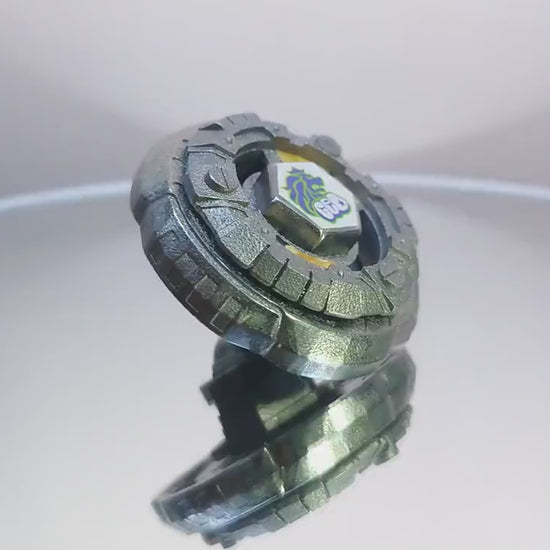 FULL METAL Beyblade Rock Leone 145WB (Stainless Steel)