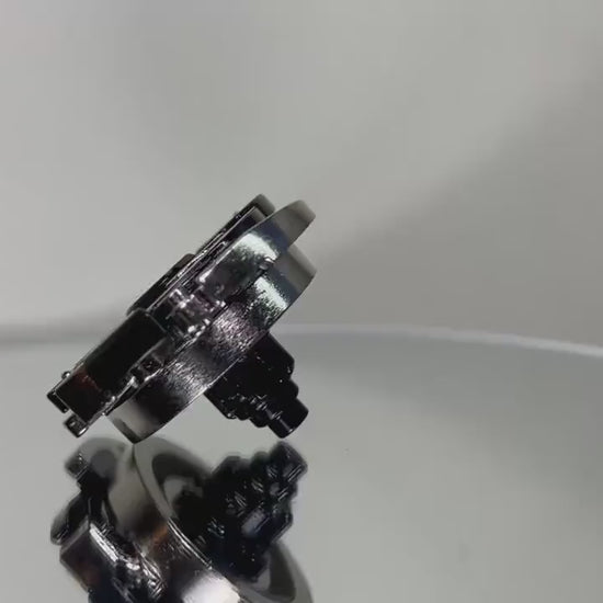 Full Metal Beyblade Black Dranzer MS - HMS Repro (Zinc+Nickel plated)