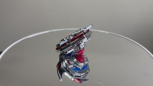 FULL METAL Beyblade Dragoon F ANIME Version (Zinc + Nickel plated)